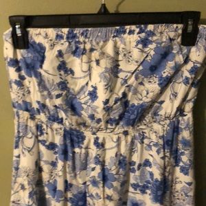 Old Navy strapless floral, maxi dress